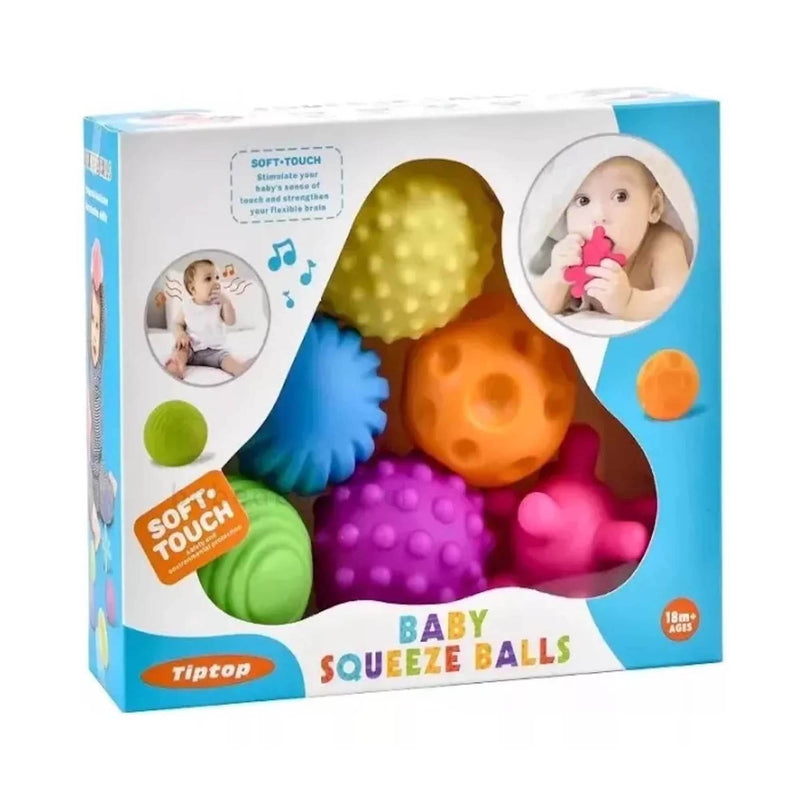 Set 6 Pelotas Sensoriales Para Bebes Est - Multishop Chile E.I.R.L