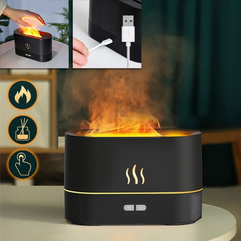 Difusor de aroma con efecto llama